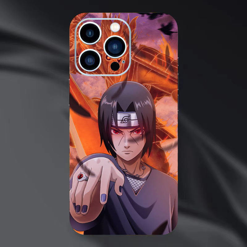 Itachi/Jiraiya/Kakashi iPhone Vynikající fólie na zadní stranu telefonu, personalizovaný vzor, ​​HD ochrana