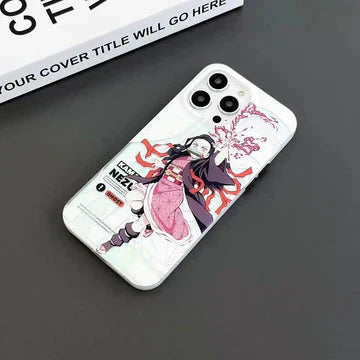 Tanjirou/Nezuko Apple nádherné silikonové antikolizní pouzdro Trend Silicone