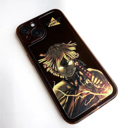 Vynikající silikonové antikolizní pouzdro na telefon značky Tanjirou/Zenitsu Apple