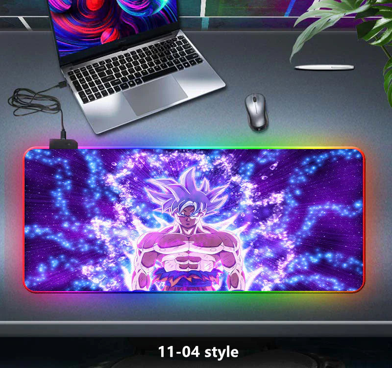 tapis de souris épais à sept couleurs changeantes, lumière LED, clavier de jeu