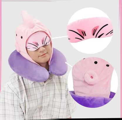Shenron/Majin Buu almohada para la siesta, almohada para dormir, almohada de oficina, almohada para dormir, máscara para los ojos