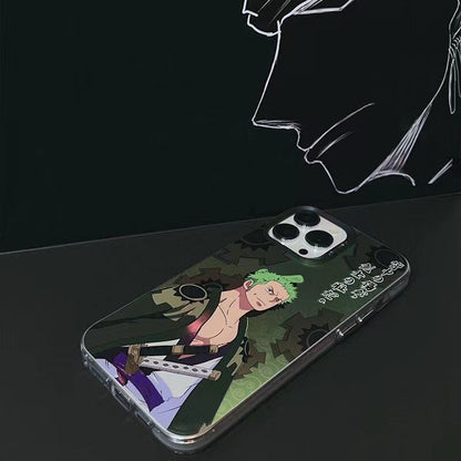 Luffy/Zoro silikonové pouzdro na iPhone odolné proti nárazu