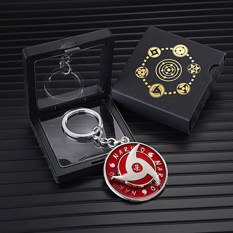 Porte-clés rotatif Naruto Sharingan - Uchiha Anime Spinning Fidget Toy