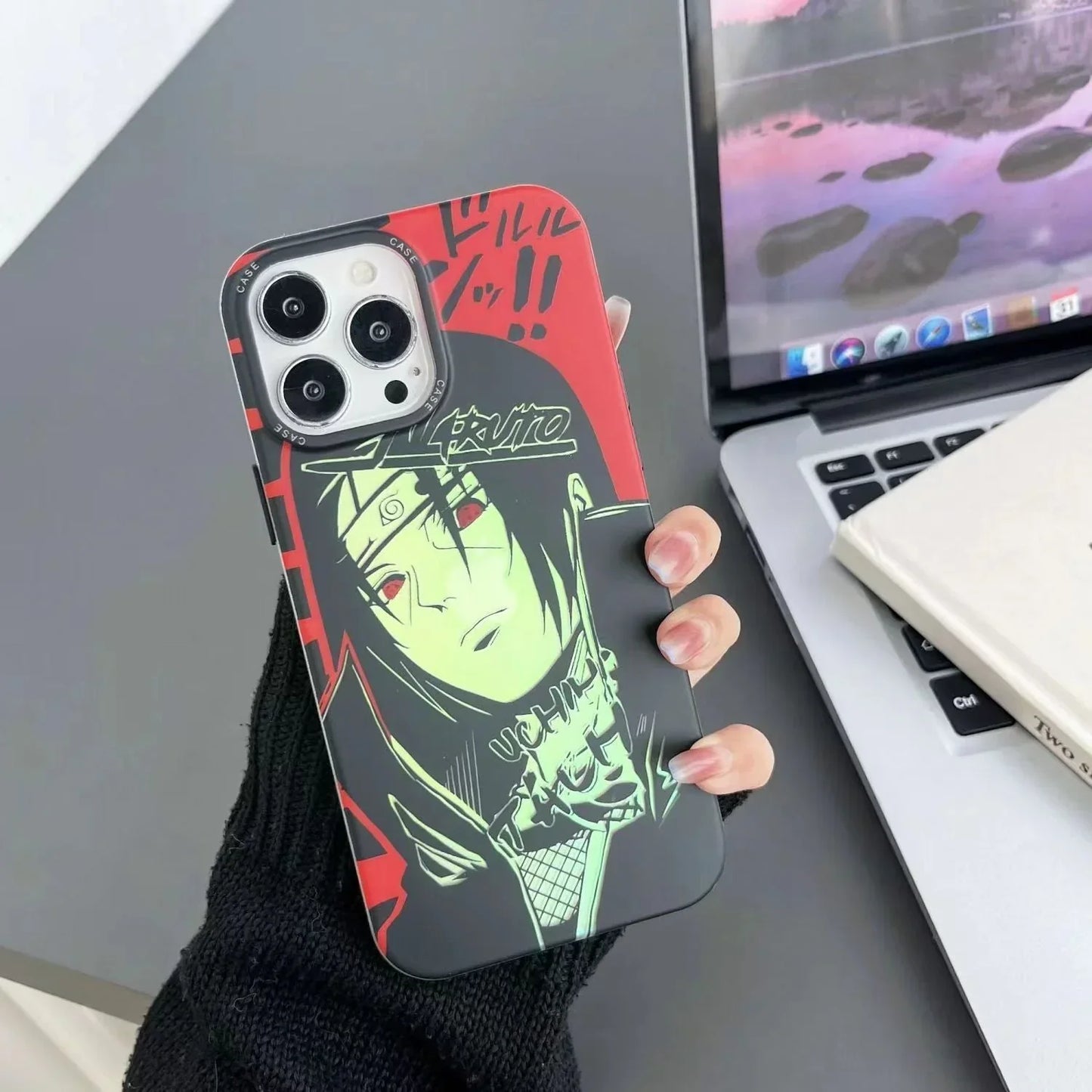 Itachi/Kakashi Apple vynikající silikonové antikolizní pouzdro Trend Silicone