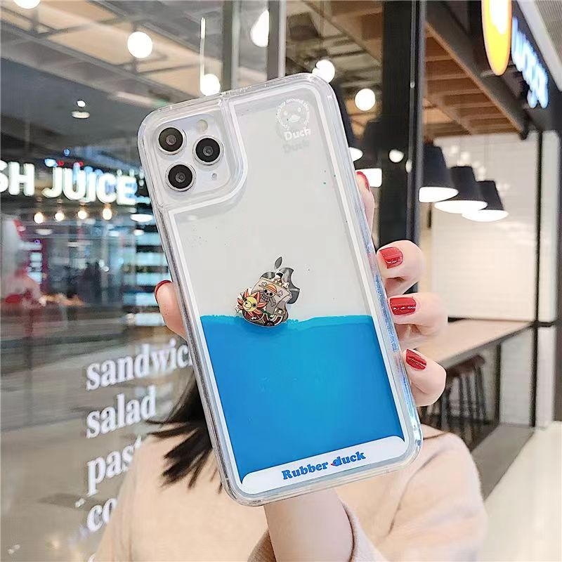 Luffy/Zoro/Ace iPhone Liquid Quicksand pouzdro pro zamezení kolize