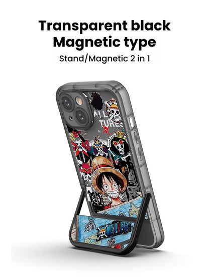 Coque de téléphone en silicone résistante aux chocs pour iPhone NIka Luffy