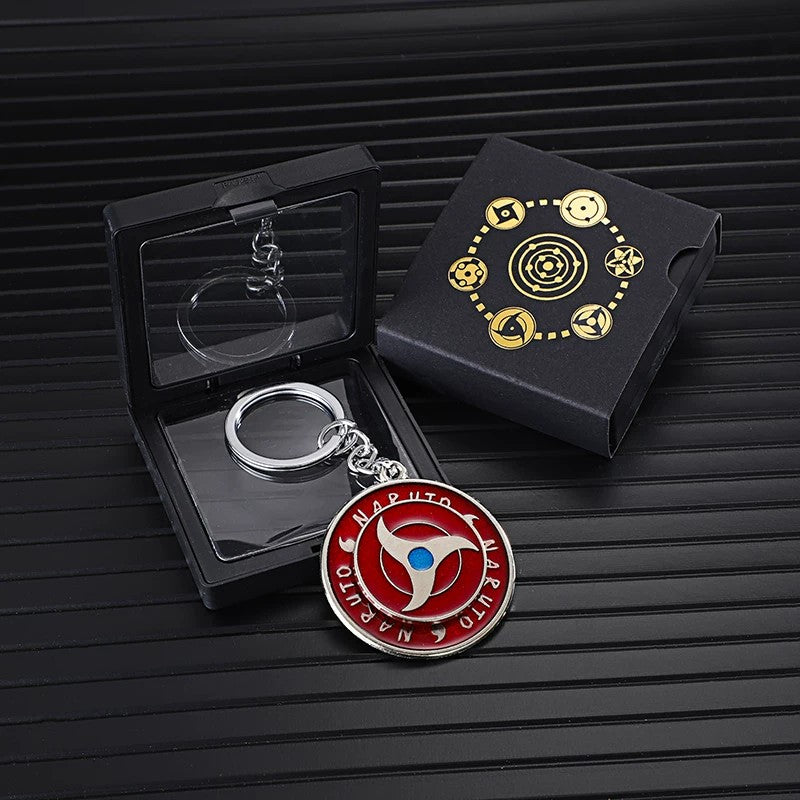 Porte-clés rotatif Naruto Sharingan - Uchiha Anime Spinning Fidget Toy