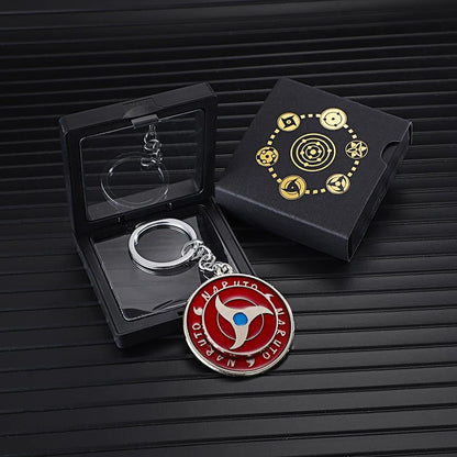 Porte-clés rotatif Naruto Sharingan - Uchiha Anime Spinning Fidget Toy