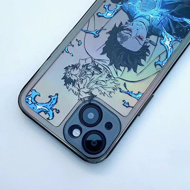 Vynikající silikonové antikolizní pouzdro na telefon značky Tanjirou/Zenitsu Apple