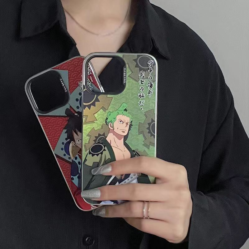 Luffy/Zoro silikonové pouzdro na iPhone odolné proti nárazu
