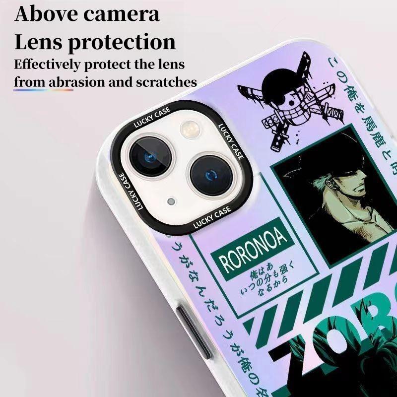 Luffy/Zoro/Shanks silikonové pouzdro na iPhone odolné proti nárazu