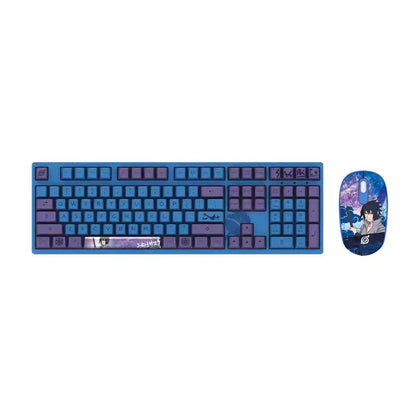 Sasuke Mechanical Keyboard Tre-mode trådløst RGB-baggrundsbelyst gaming esports-tastatur