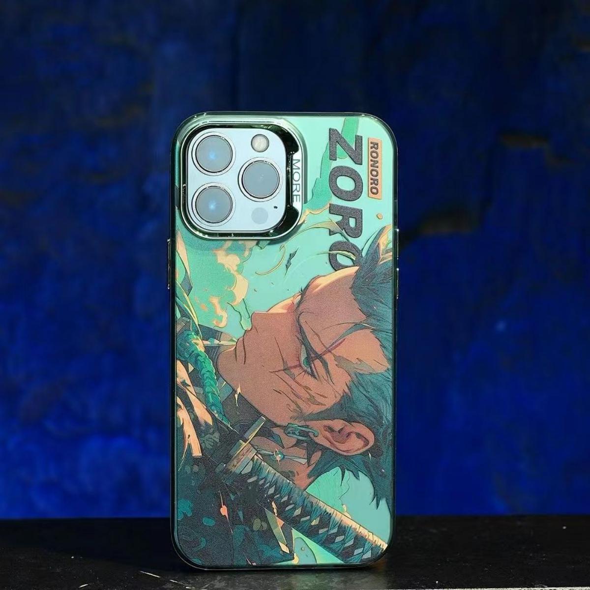 Luffy/Zoro silikonové pouzdro na iPhone odolné proti nárazu