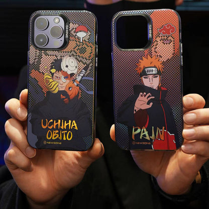 جراب هاتف iPhone من السيليكون المقاوم للصدمات من Itachi/Sasuke/Kakashi