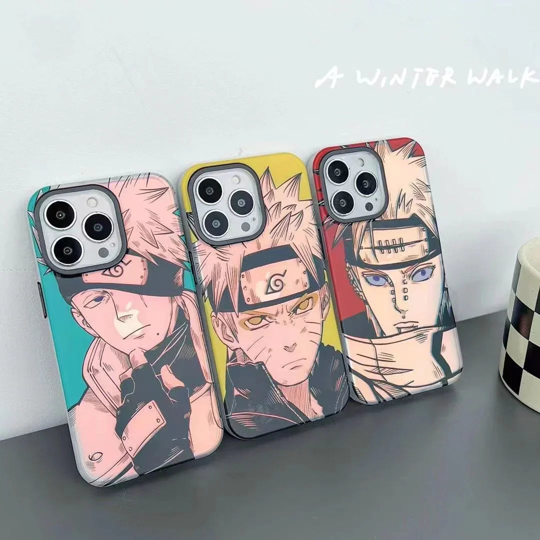 Pain/Uzumaki/Kakashi Vynikající silikonové antikolizní pouzdro Trend Silicone Apple