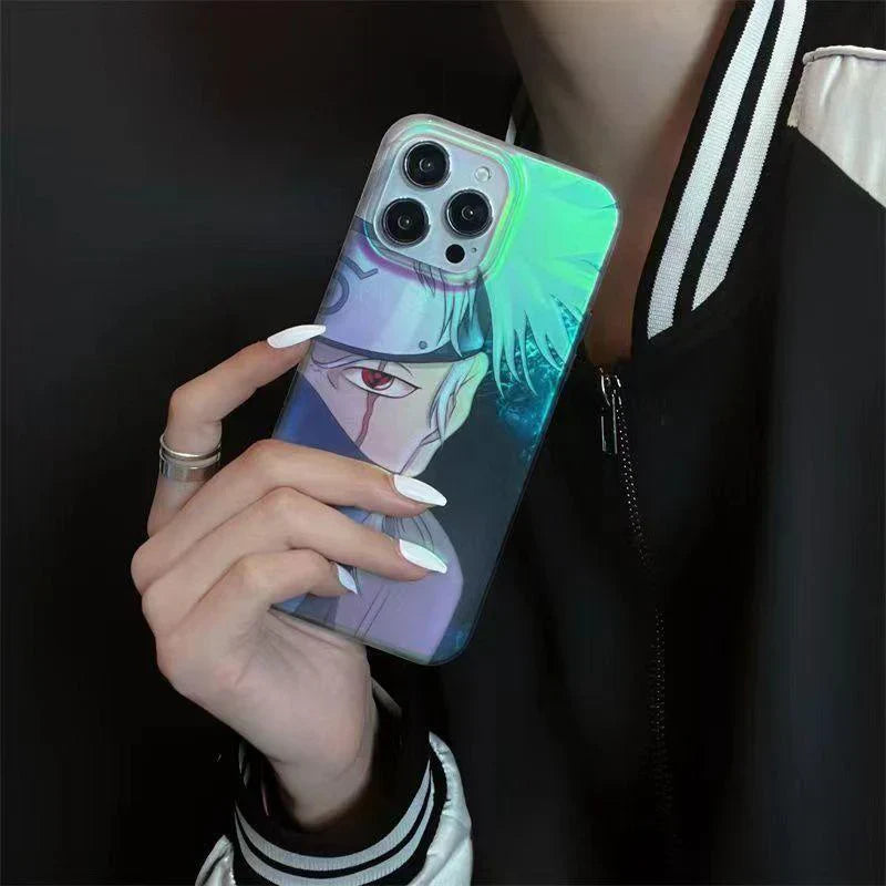 Silikonové antikolizní pouzdro Sasuke/Kakashi iPhone Beautiful Trend