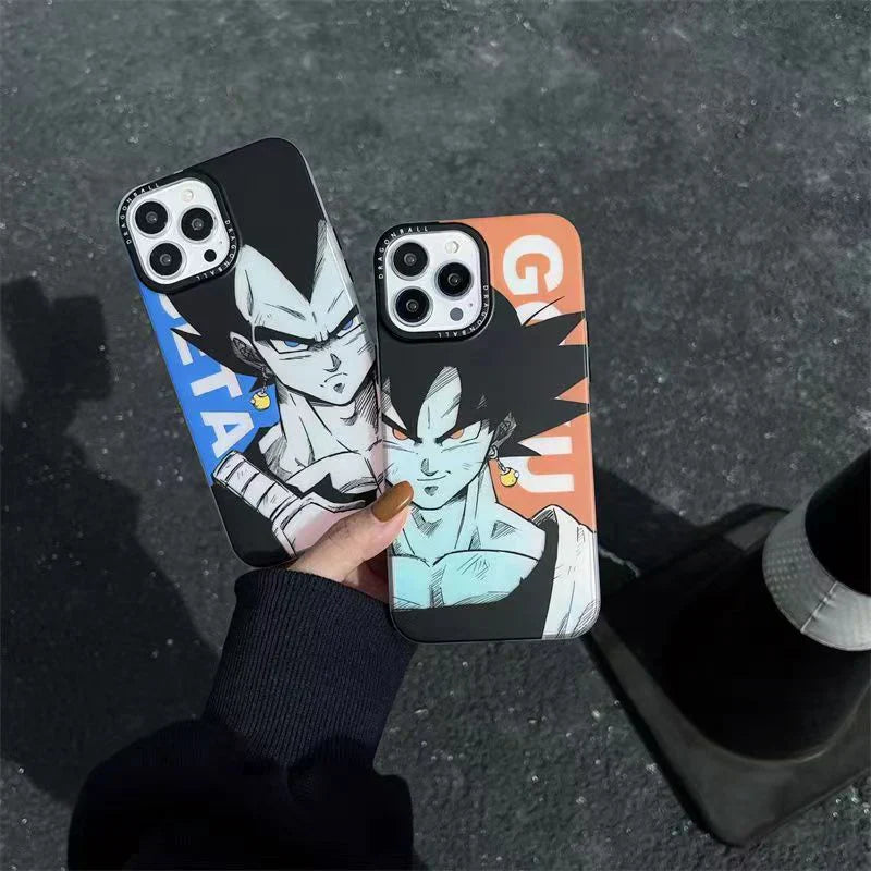 جراب هاتف Goku/Vegeta/Buu/Frieza Apple الرائع من السيليكون المضاد للتصادمات