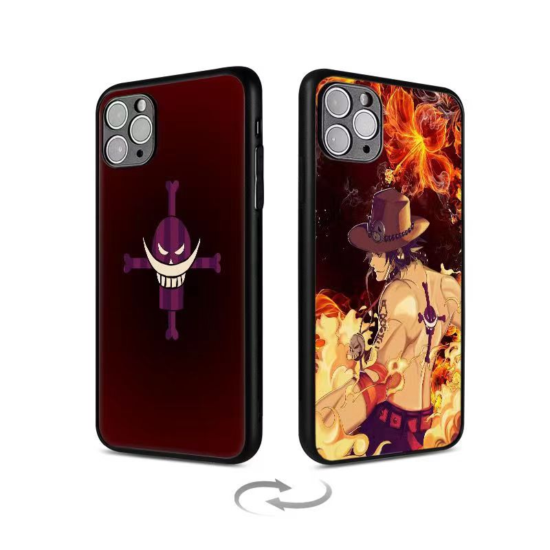 Luffy/Zoro/Ace 3D varianta iPhone silikonové pouzdro na telefon odolné proti nárazu