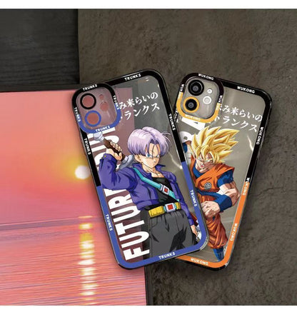 Coque de téléphone anti-collision en silicone tendance exquise pour iPhone Goku/Bejīta