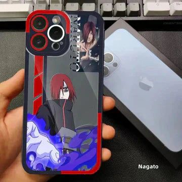 Silikonový nárazuvzdorný kryt na telefon s Itachi/Gaarou pro Android (11. až 17. generace Pro Max)
