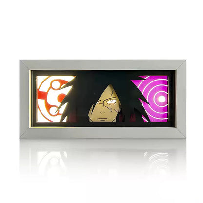 Sasuke/Kakashi/Obito/Itachi 3D Paper Sculpture Night Light - Rozsviťte svět anime!
