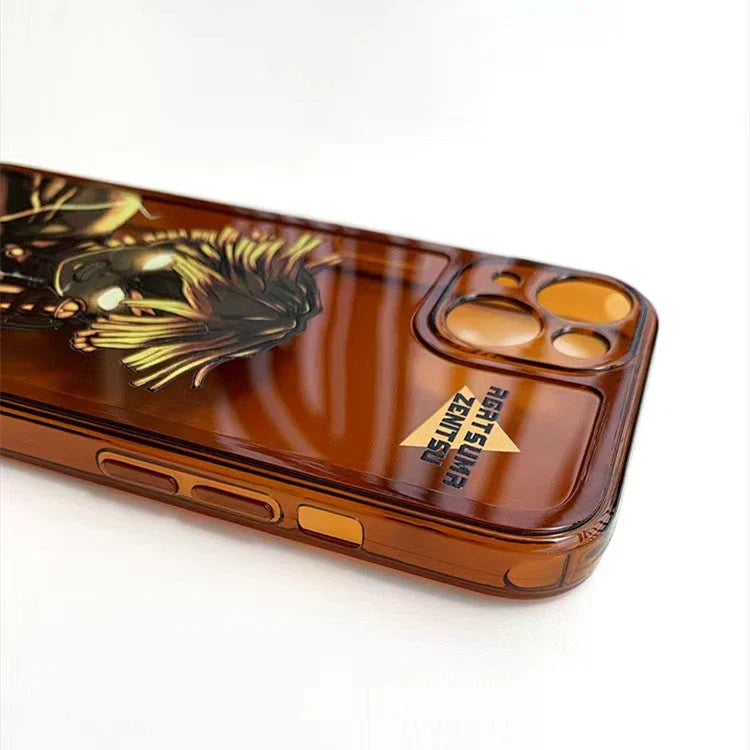 Vynikající silikonové antikolizní pouzdro na telefon značky Tanjirou/Zenitsu Apple
