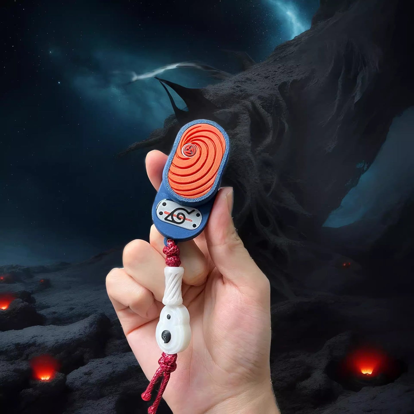 Itachi/Obito/Gaara Fire Shadow Ninja - Inspired EDC Push Cards for Stress Relief