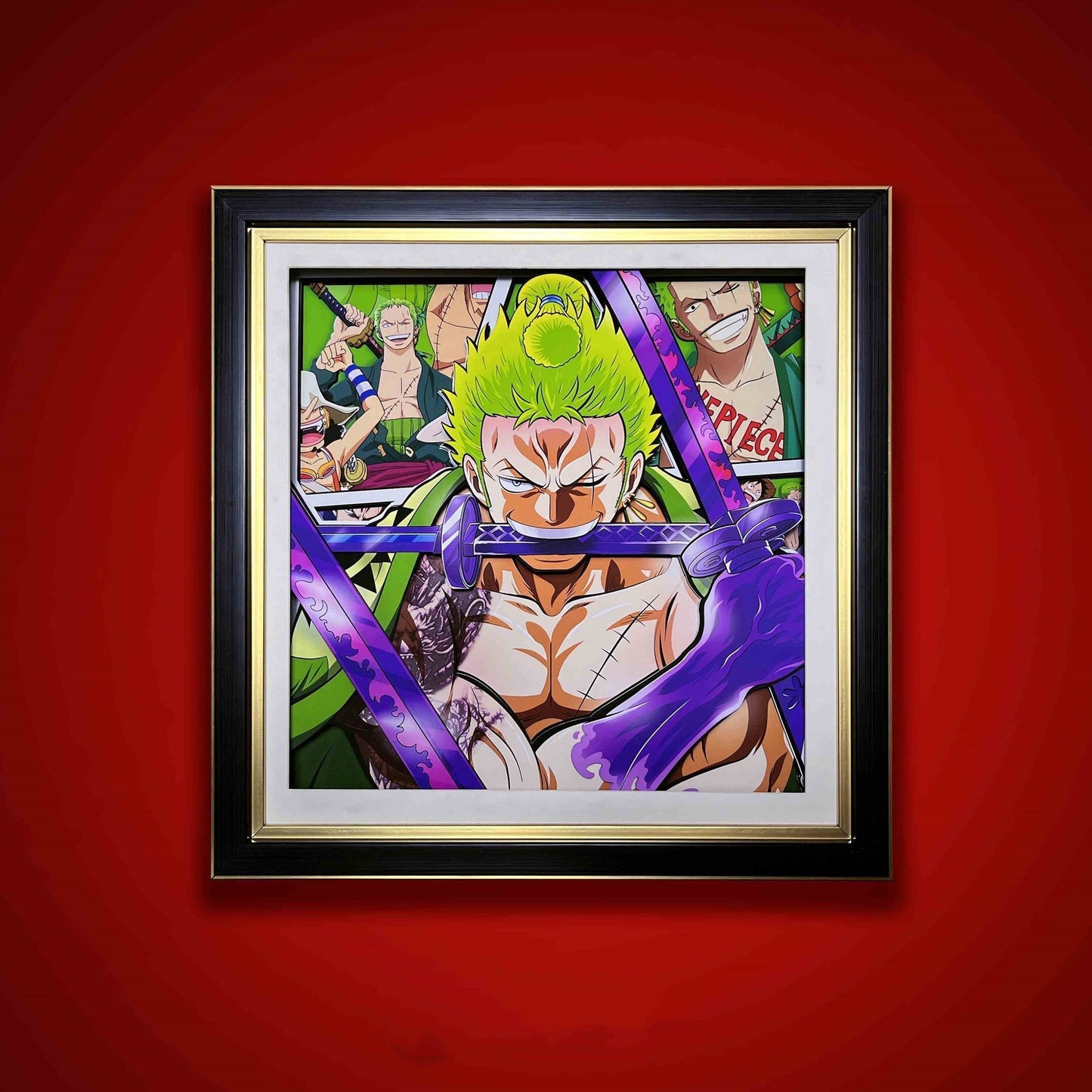 Luffy/Ace/Zoro hezký kreslený ruční 3D kreslení