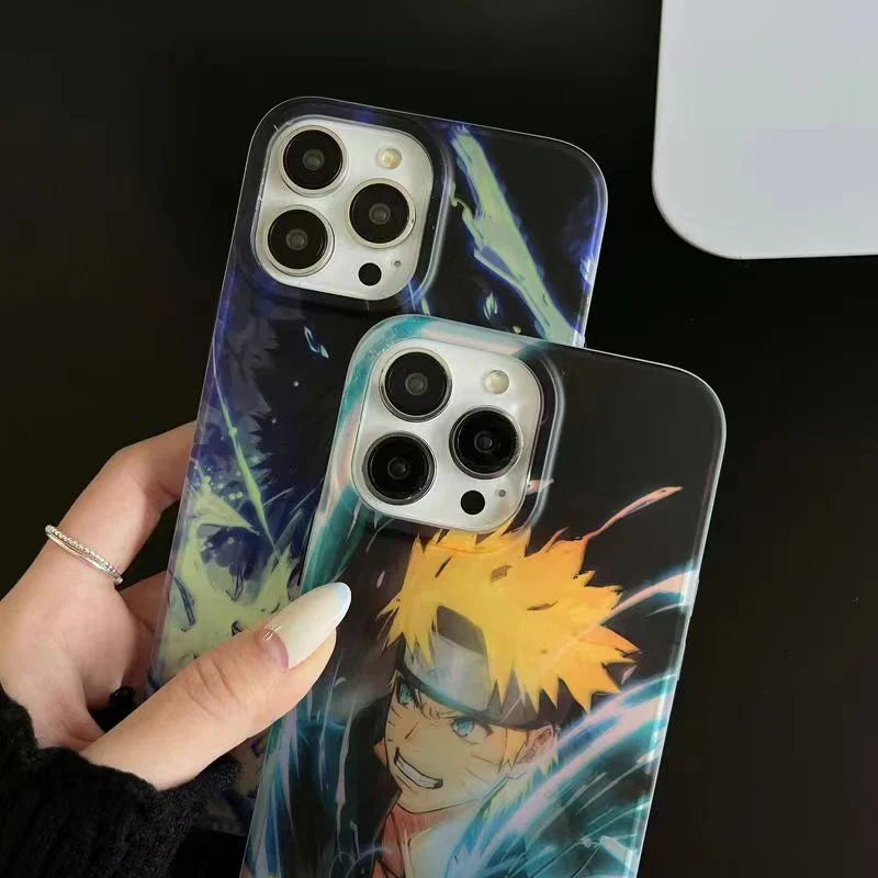 Sasuke/Uzimaki Apple – coque de téléphone Anti-collision en Silicone, tendance exquise