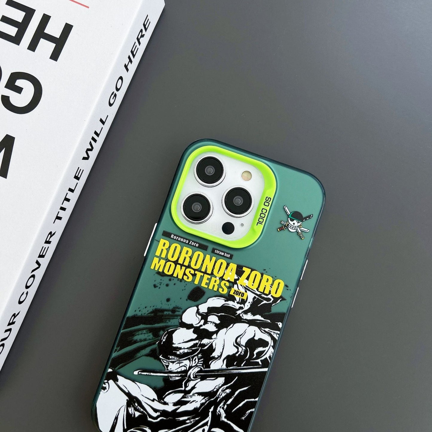 Luffy/Zoro silikonové pouzdro na iPhone odolné proti nárazu