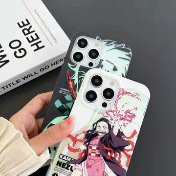 Tanjirou/Nezuko Apple nádherné silikonové antikolizní pouzdro Trend Silicone
