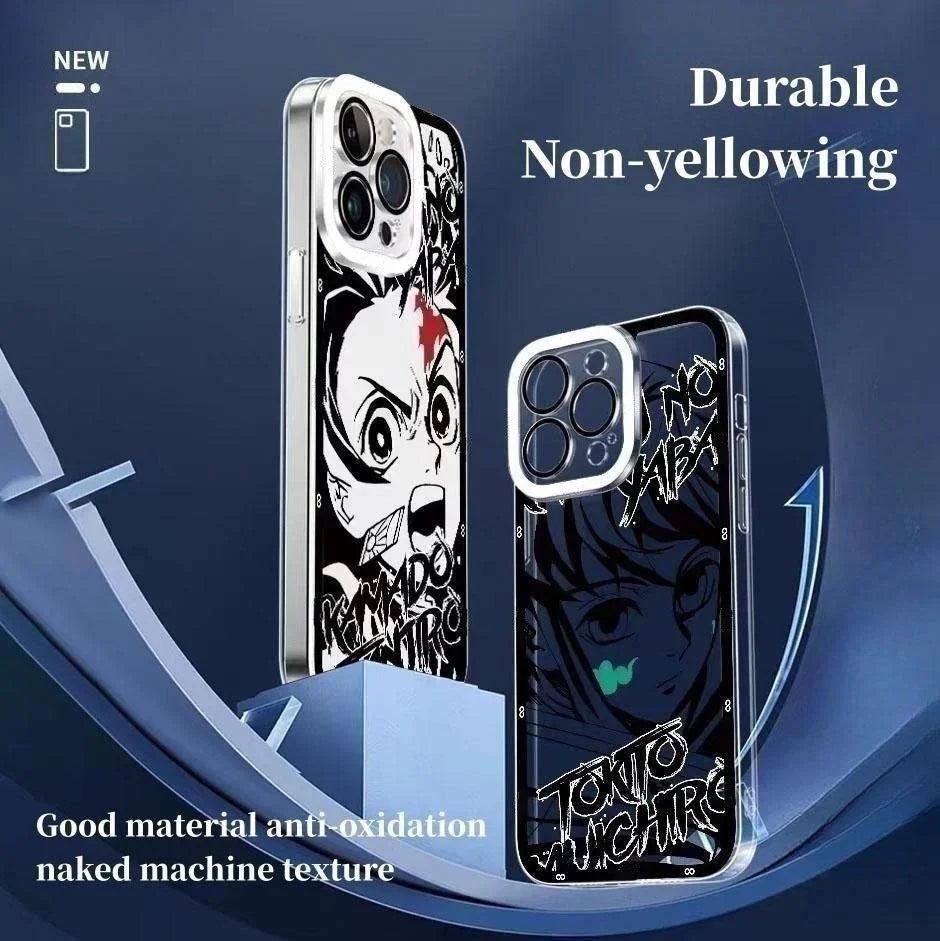 Tanjirou/Mitsuri/Muichirou Apple exquisite Trend Silikon Anti-Kollisions-Handyhülle