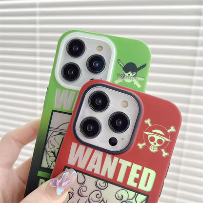 Luxusní silikonové antikolizní pouzdro Trend na iPhone Luffy/Zoro