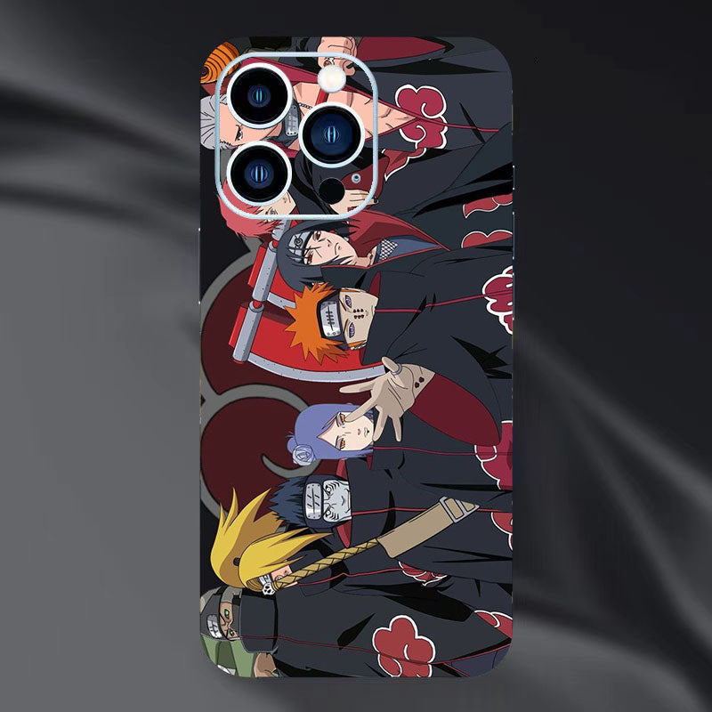 Itachi/Jiraiya/Kakashi iPhone Vynikající fólie na zadní stranu telefonu, personalizovaný vzor, ​​HD ochrana