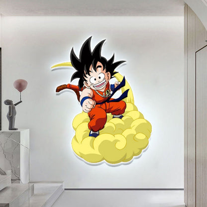 Ο Son Goku/Son Gohan μοντελοποιεί όμορφα φώτα LED φέρνουν τοιχογραφία