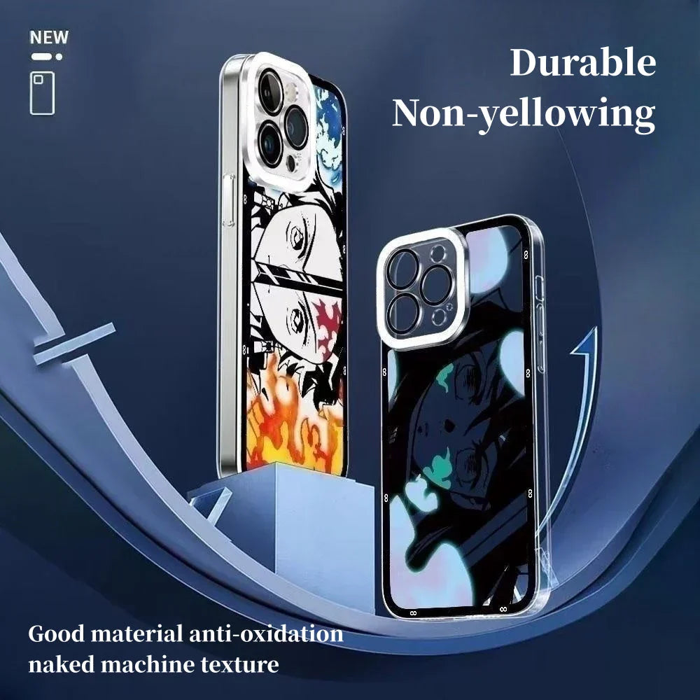 Tanjirou/Mitsuri/Muichirou Applen hieno Trend Silicone Anti-collision -puhelinkotelo