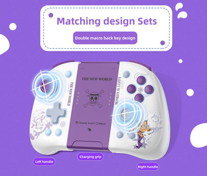 Gamepad Nika Luffy con luces ajustables, controladores inalámbricos Bluetooth para mano izquierda y derecha