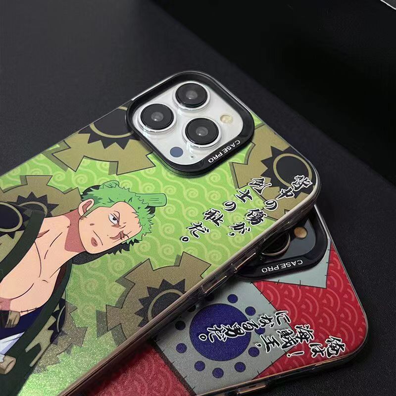 Luffy/Zoro silikonové pouzdro na iPhone odolné proti nárazu