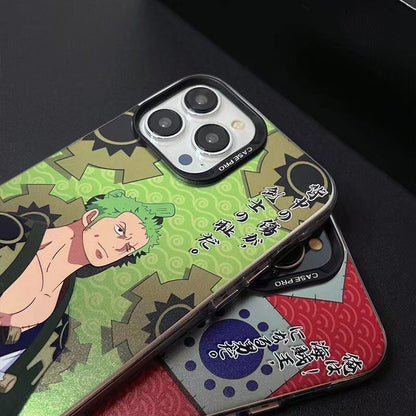 Luffy/Zoro silikonové pouzdro na iPhone odolné proti nárazu