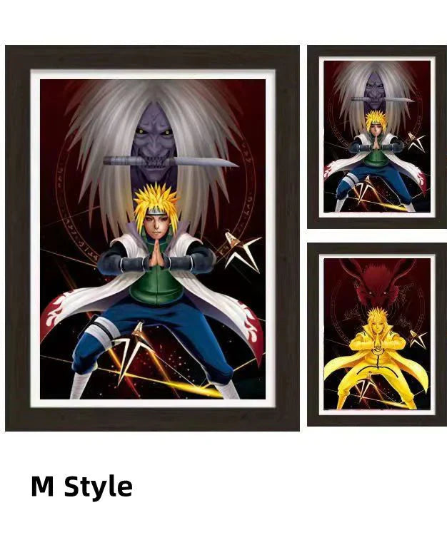 Uzumaki/Sasuke/Kakashi Hd 3D gradientní dekorativní malba cool pohyblivé malby postav