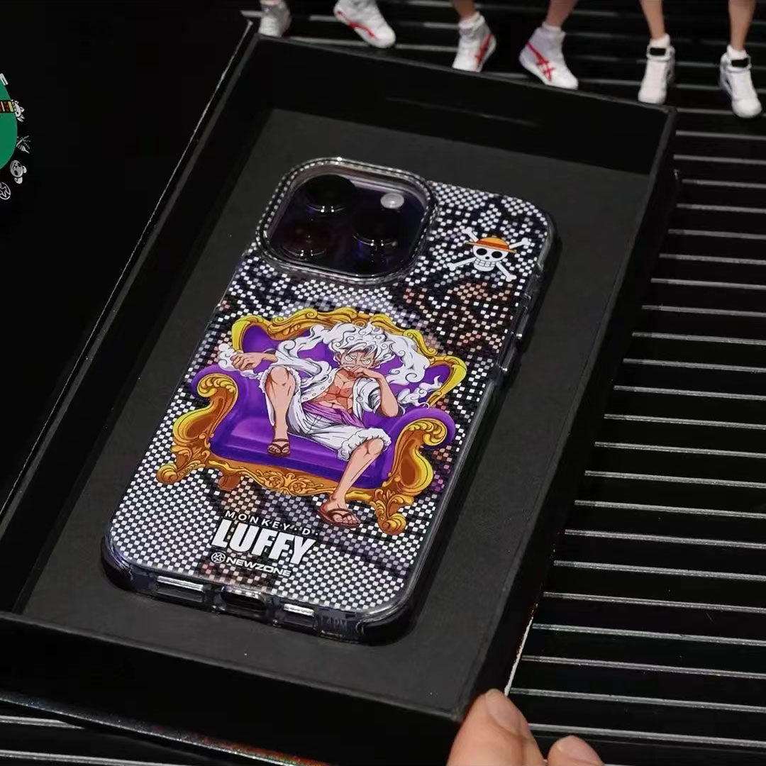 Luffy/Zoro silikonové pouzdro na iPhone odolné proti nárazu