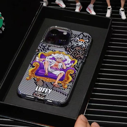 Luffy/Zoro silikonové pouzdro na iPhone odolné proti nárazu