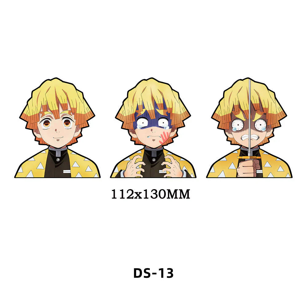 Tanjirou/Nezuko/Zenitsuuu/Inosuke attendent une variété de rôles autocollants d'expression de variation 3D