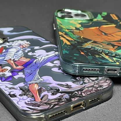 Luffy/Zoro silikonové pouzdro na iPhone odolné proti nárazu