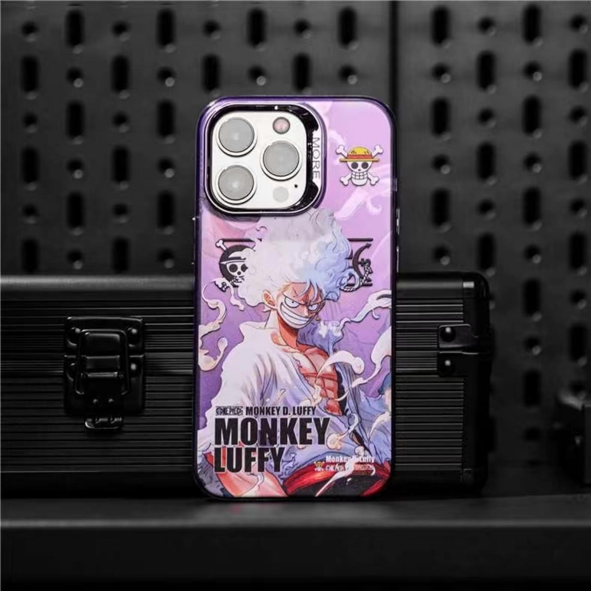 Luffy/Zoro silikonové pouzdro na iPhone odolné proti nárazu