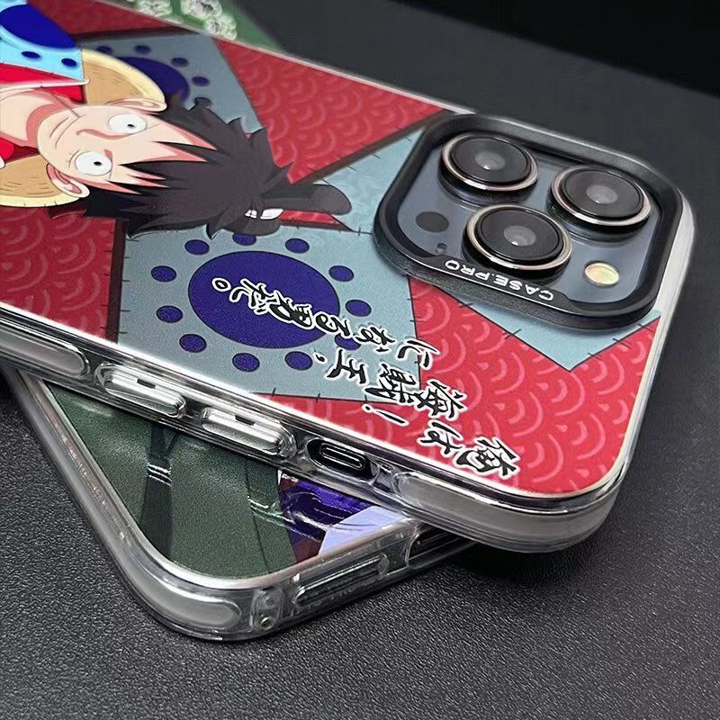 Luffy/Zoro silikonové pouzdro na iPhone odolné proti nárazu