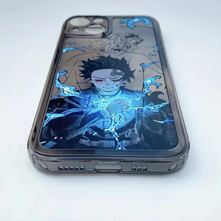 Vynikající silikonové antikolizní pouzdro na telefon značky Tanjirou/Zenitsu Apple