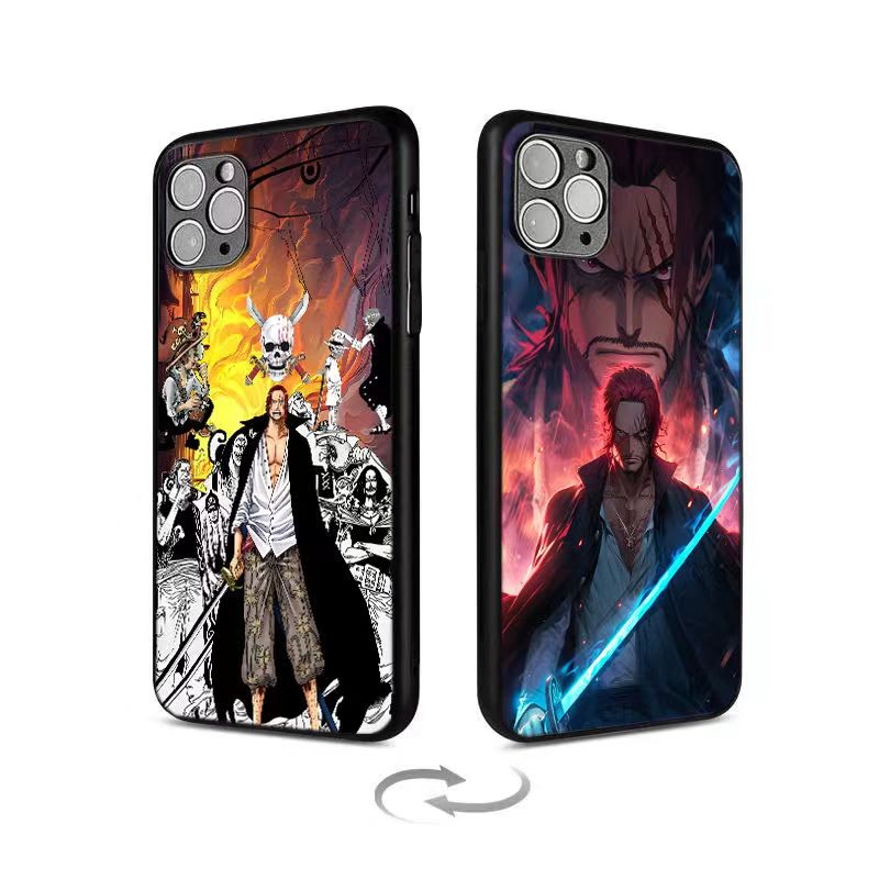 Luffy/Zoro/Ace 3D varianta iPhone silikonové pouzdro na telefon odolné proti nárazu