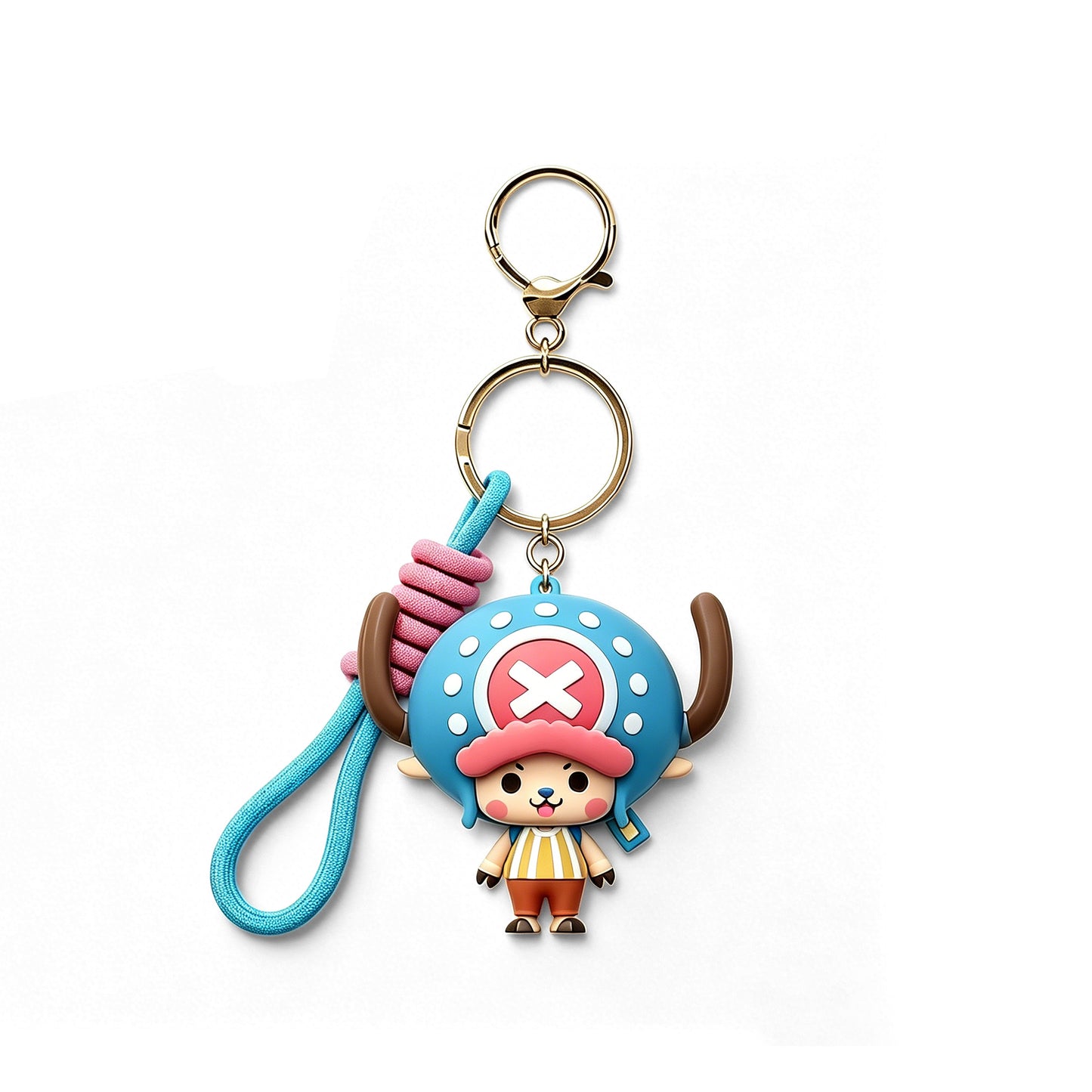 One Piece Tony Tony Chopper 720ml Insulated Tumbler, Anime Stainless Steel Iced Coffee Cup with Keychain