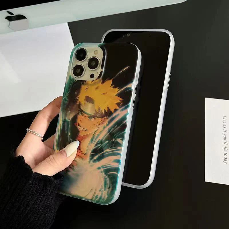 Sasuke/Uzimaki Apple – coque de téléphone Anti-collision en Silicone, tendance exquise